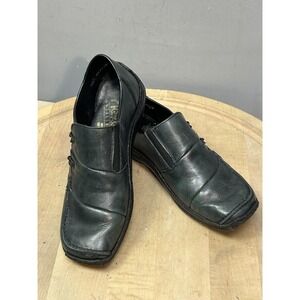 Rieker Antistress Shoes Womens Size 5.5 Black Leather Slip On Comfort Casual